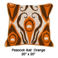 Peacock Ikat Orange